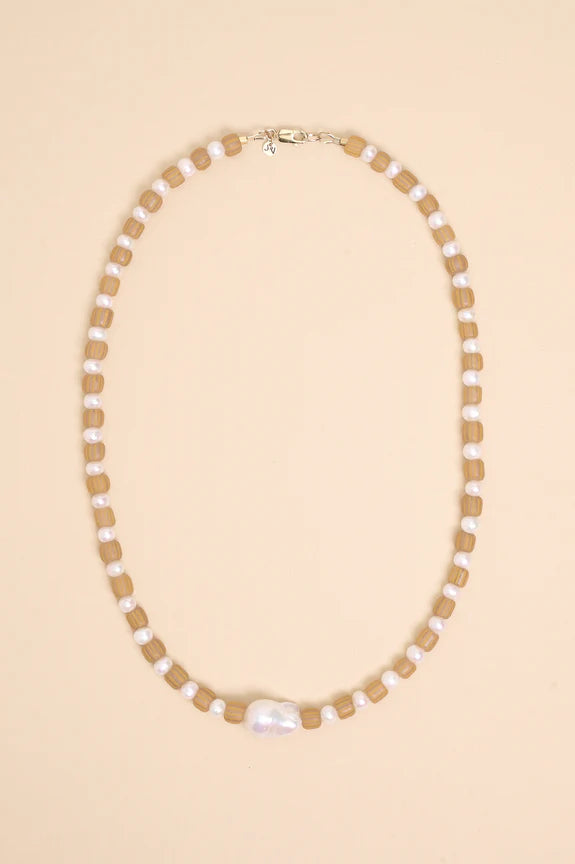 Baroque Java Neckalce - Tangerine