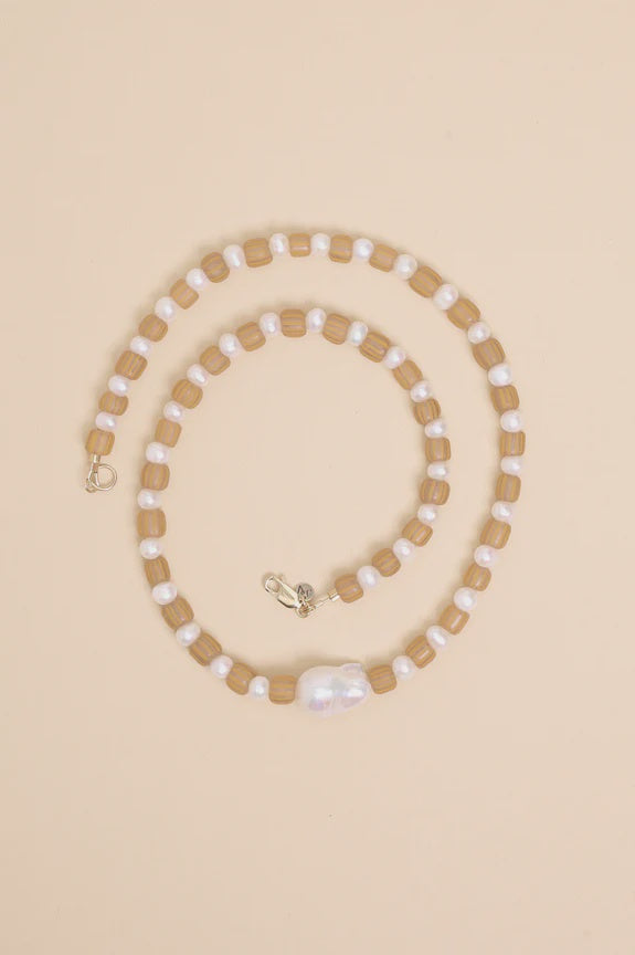 Baroque Java Neckalce - Tangerine