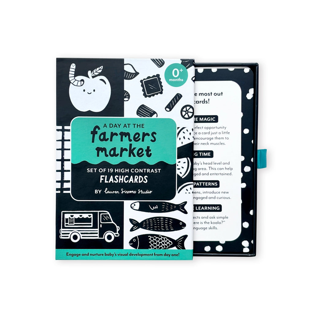 High Contrast Flashcards / Farmers Market