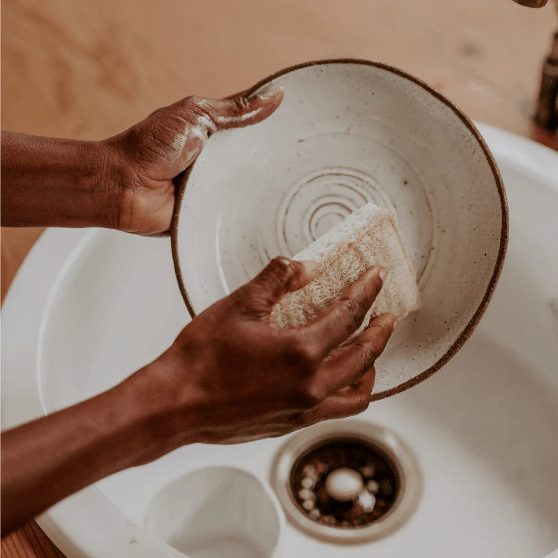 Compostable Sponge with Scourer / 4 Pack