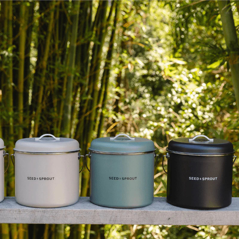 Kitchen Compost Bin - Mushroom White