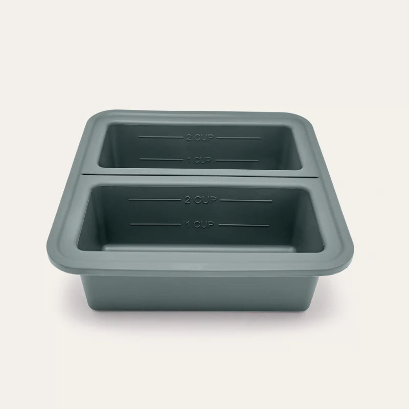2 Portion Silicone Freezer Tray - Eucalyptus