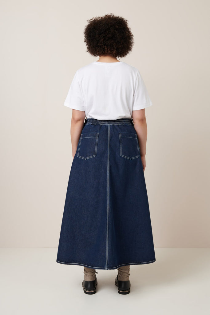 Piper Skirt - Indigo Denim