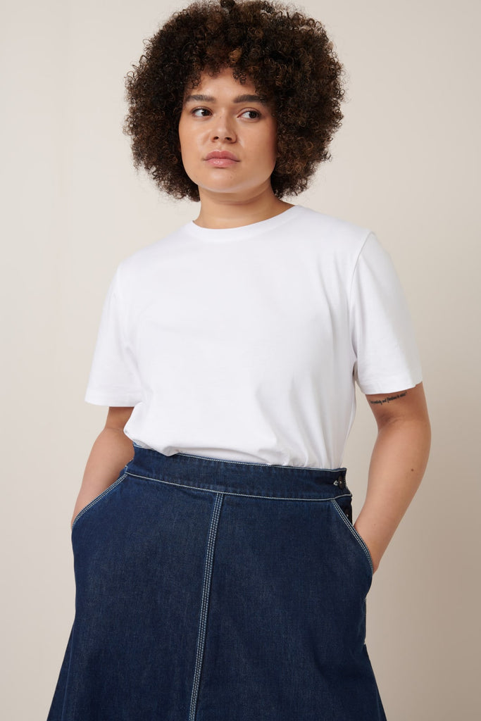 Piper Skirt - Indigo Denim