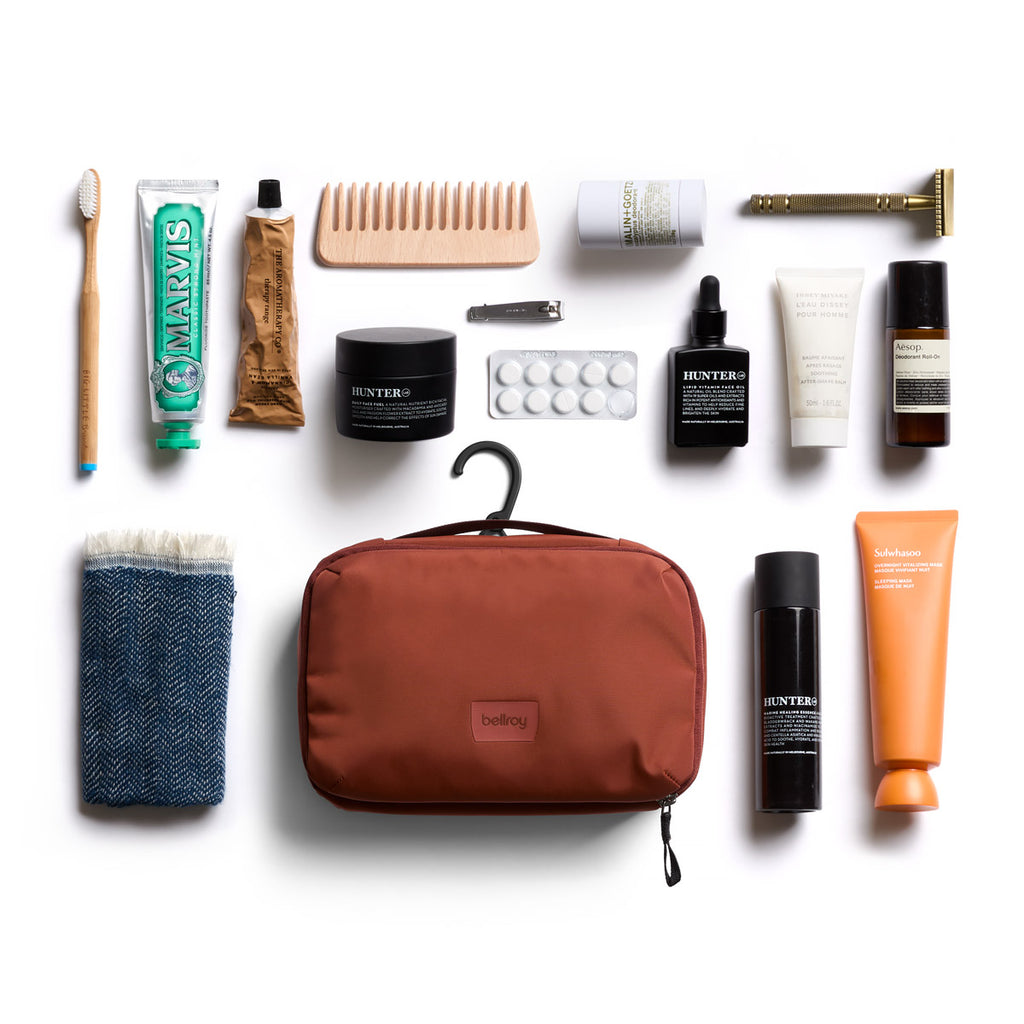 Hanging Toiletry Kit - Clay