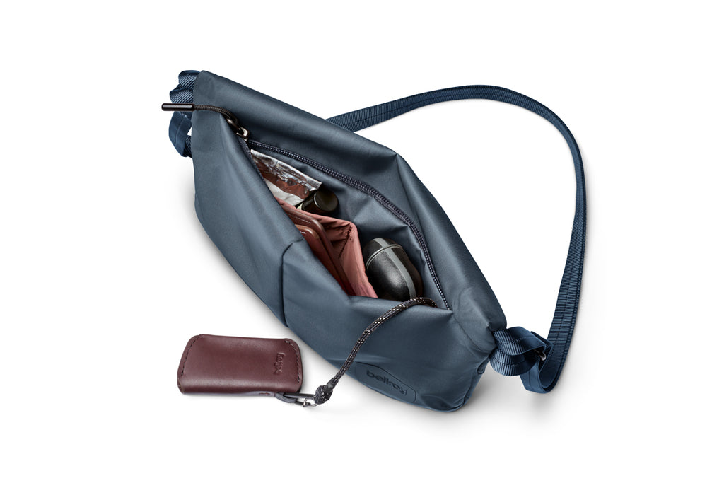 Laneway Sacoche / Leather Free - Blue Steel