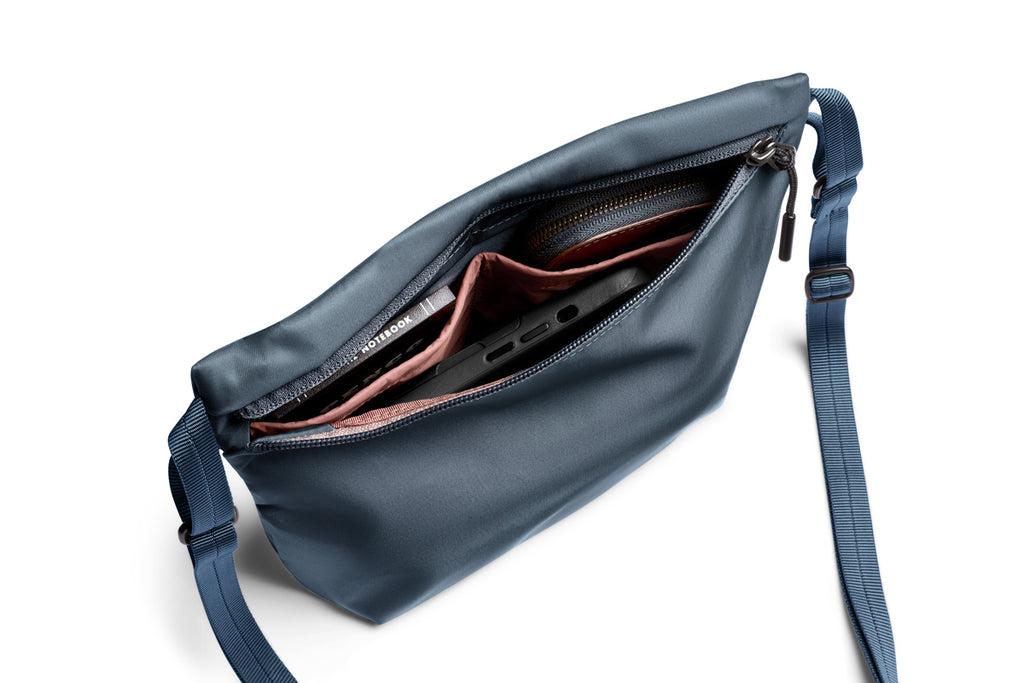 Laneway Sacoche / Leather Free - Blue Steel