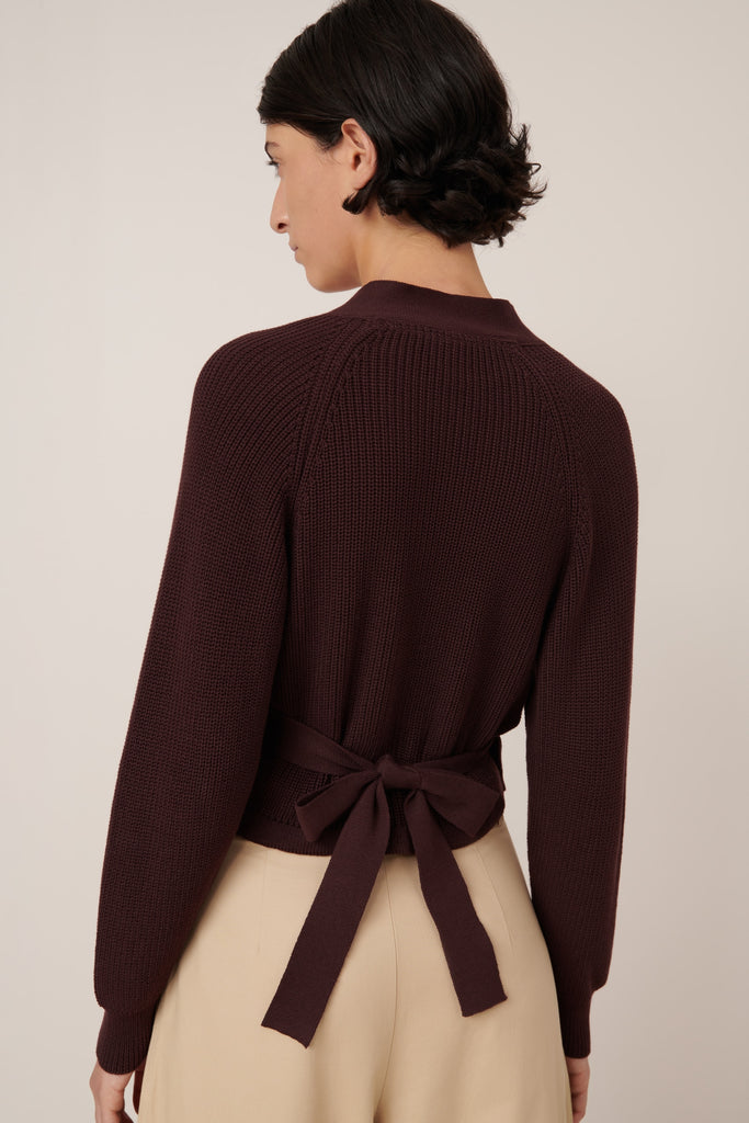 Composure Cardigan - Mahogany