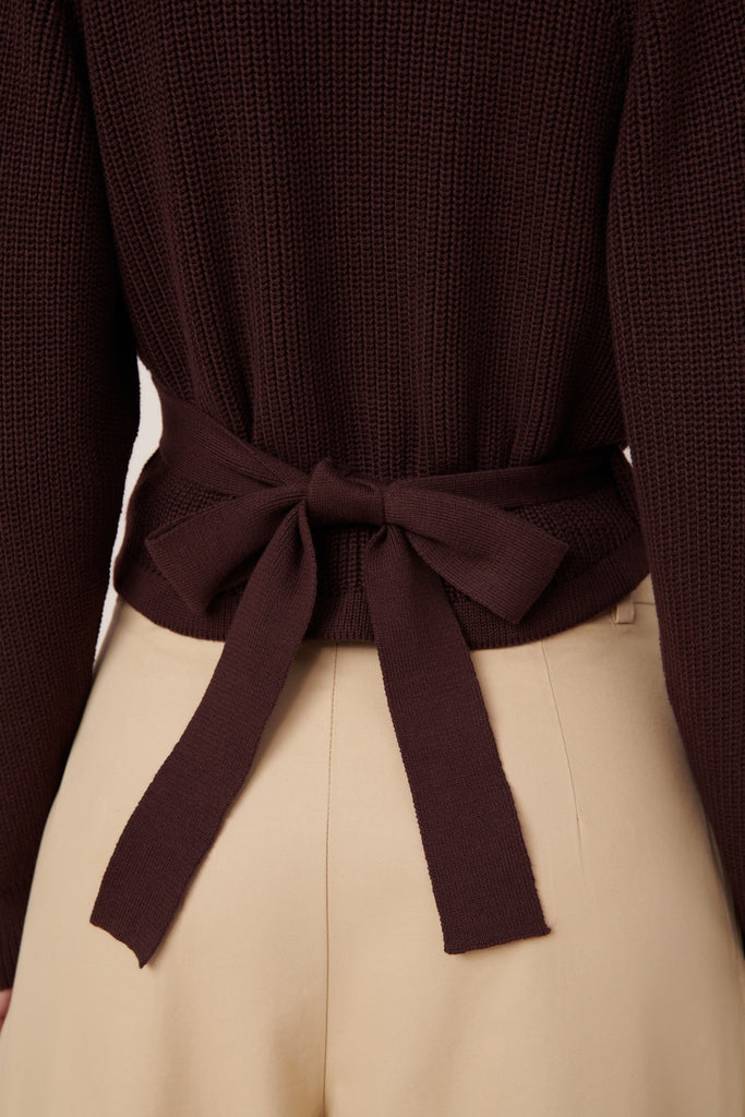 Composure Cardigan - Mahogany