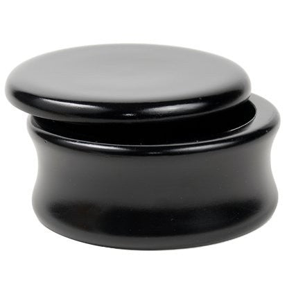 Mango Wood Shave Soap Bowl - Black