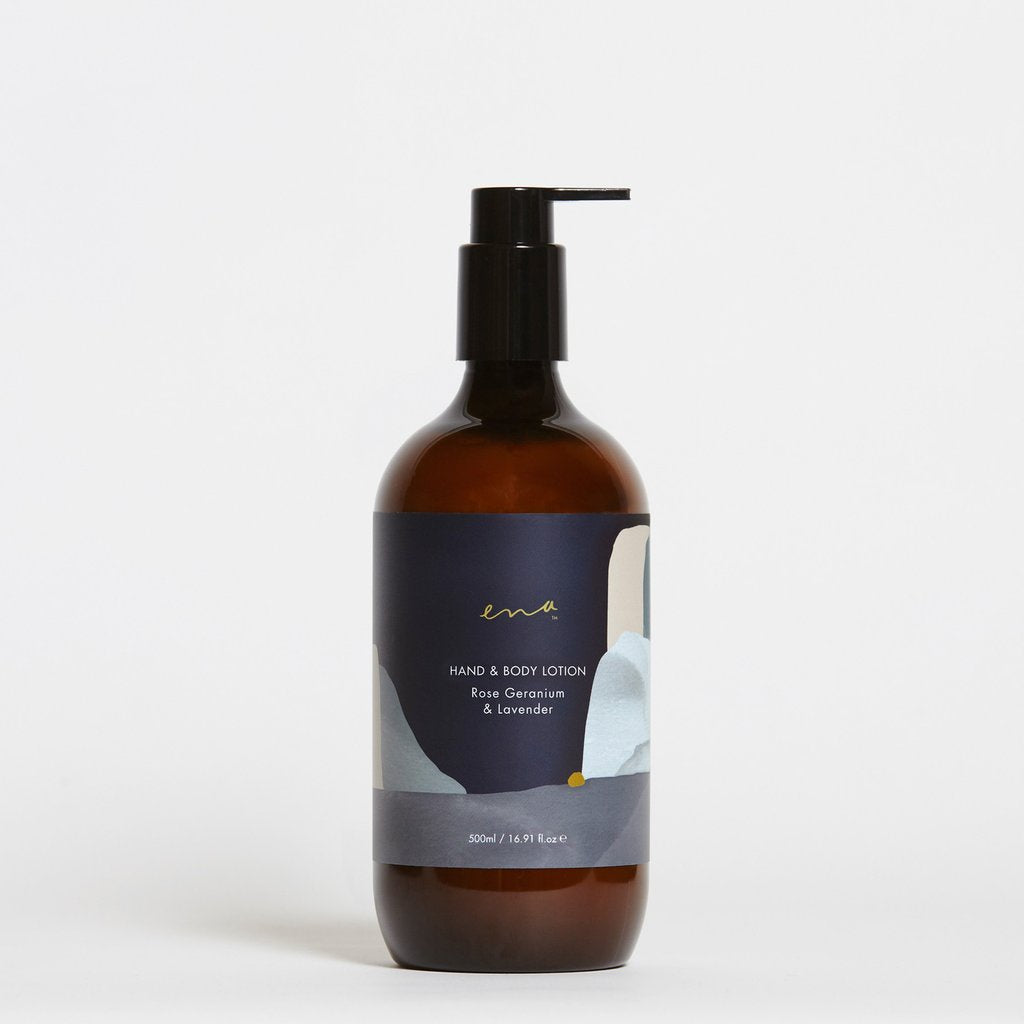 Hand & Body Lotion - Rose Geranium & Lavender