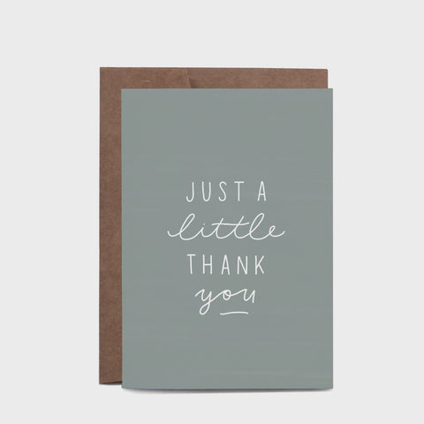 A Little Thank You Greeting Card