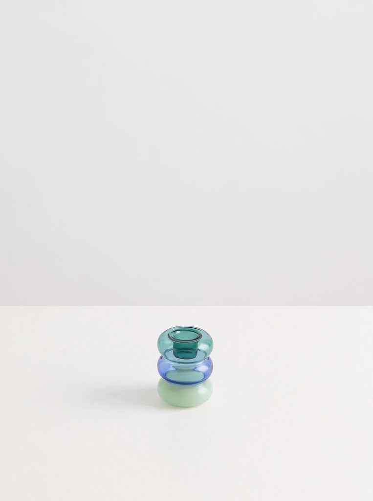 Petite Pauline Candle Holder - Teal, Azure & Mint