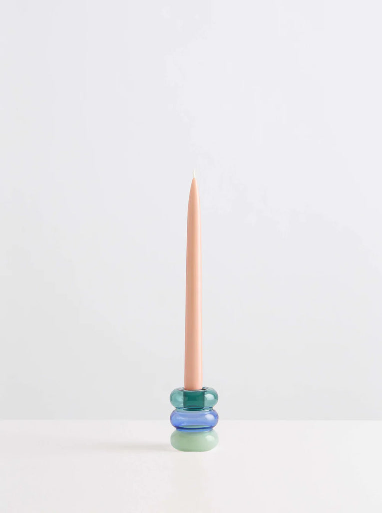 Petite Pauline Candle Holder - Teal, Azure & Mint