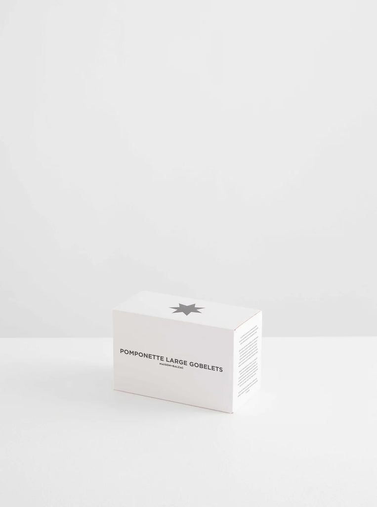 2 Pomponette Gobelets - Clear & Multi