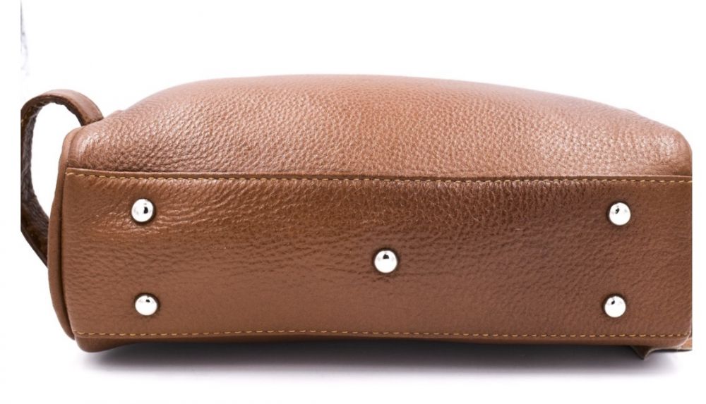 Leather Toiletry Bag - Saddle Brown