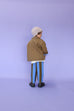 Quilted Denim Jacket - Coffee