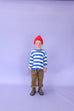Stripe Long Sleeve Knitted Tee - Sea