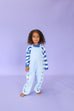Posy Embroidery Overalls - Ice