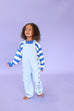 Posy Embroidery Overalls - Ice