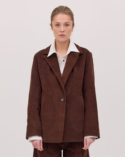 The Corduroy Blazer - Chestnut