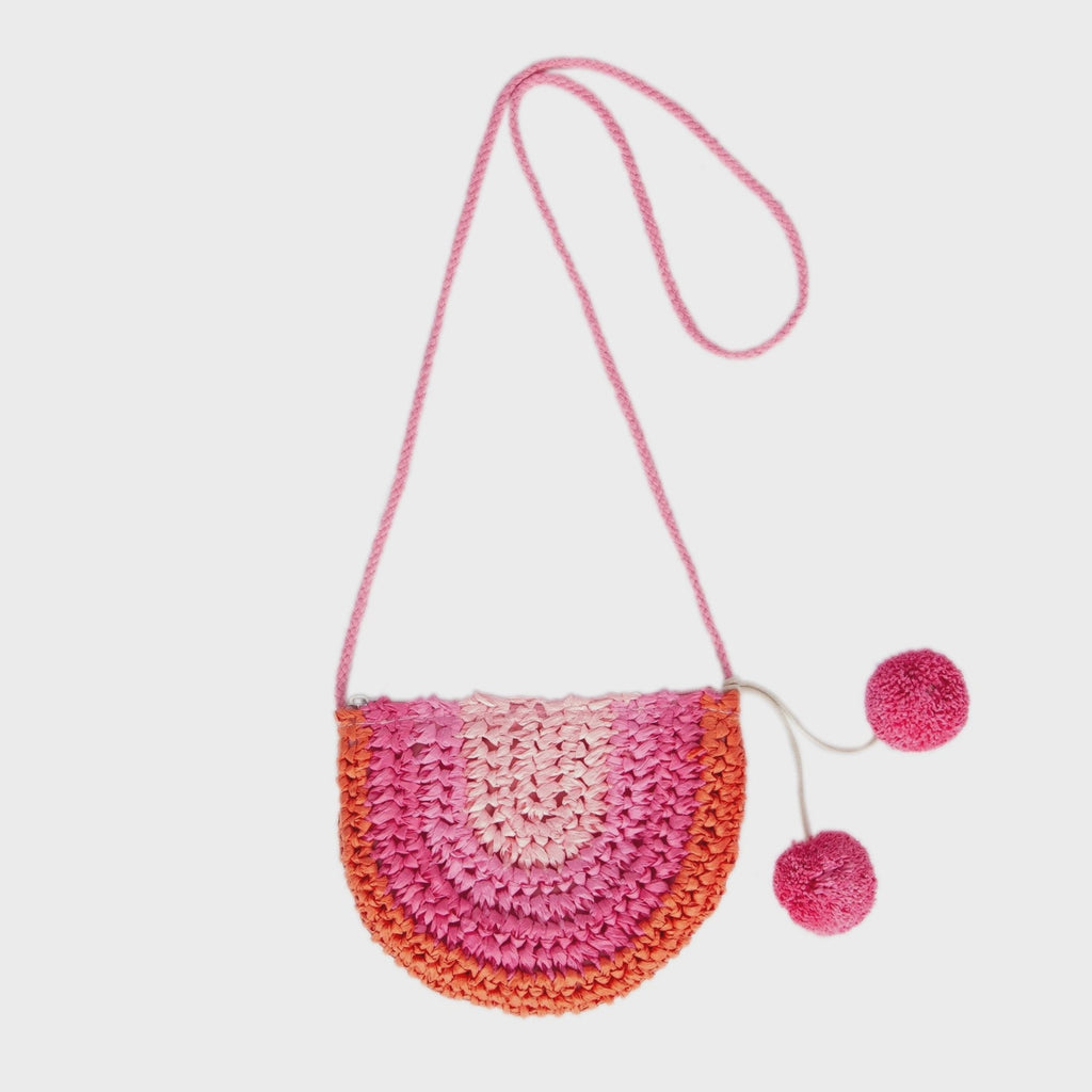 Straw Bag - Pink Rainbow