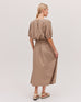 The Shirred Midi Dress - Praline