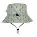 Wide Brim Bucket Hat - Dancing Zebra