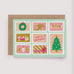 Christmas Stamps Greeting Card