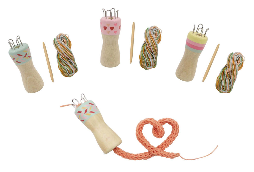 Wooden Knitting Doll
