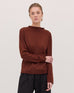 The Funnel Neck Top - Mahogany