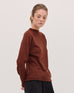 The Funnel Neck Top - Mahogany