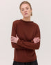 The Funnel Neck Top - Mahogany