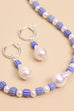 Baroque Java Hoops - Dusty Blue