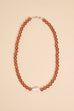 Baroque Pearl Necklace - Carnelian