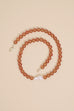 Baroque Pearl Necklace - Carnelian