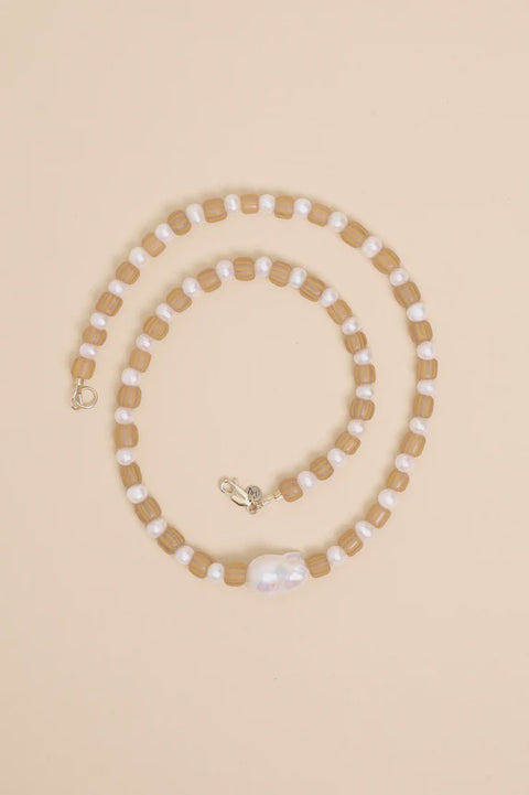 Baroque Java Neckalce - Tangerine