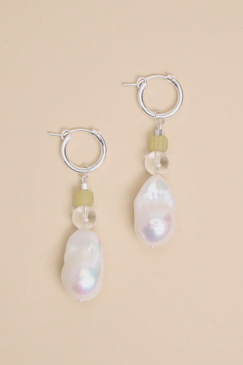 Baroque Java Hoops - Crystal Quartz