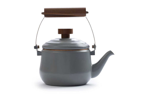 Enamel Teapot - Slate Grey