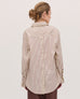 The Split Back Shirt - Mahogany Stripe