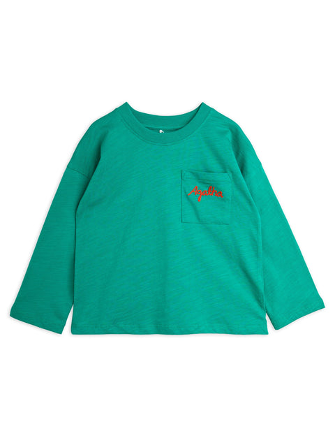 Agatha Embroidered Long Sleeve T-Shirt - Green