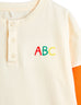 ABC Embroidered Grandpa Shirt - Off White