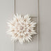 Hanging Snowflake / 65cm - Off White & Gold Dots