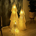 Deluxe Tree Tall Standing Ornament / LED Light - Off White