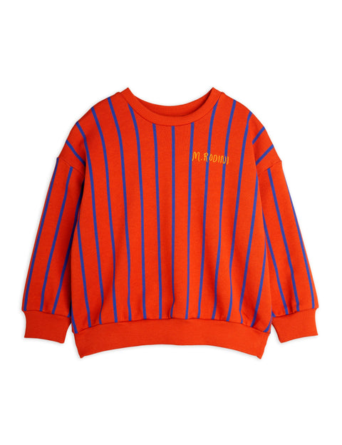 Vertical Stripe Sweatshirt - Red