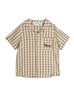 Gingham Woven Shirt - Beige