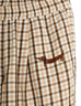 Gingham Woven Trousers - Beige