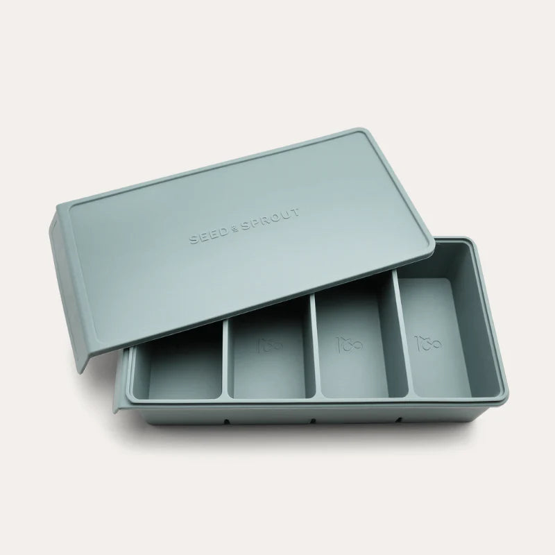 4 Portion Silicone Freezer Tray - Eucalyptus