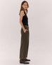 The Relaxed Tailored Pant - Dark Olive
