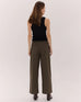 The Relaxed Tailored Pant - Dark Olive